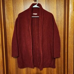 The Row Red Cashmere and Silk Size M Cardigan